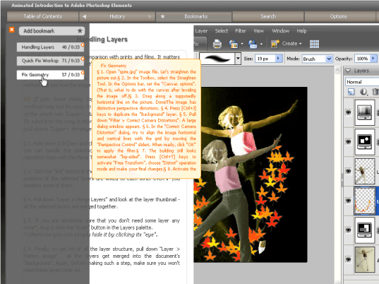 Animated Introduction to Adobe Photoshop Elements Screenshot 1