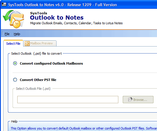 Export Outlook 2010 to Lotus Notes Screenshot 1