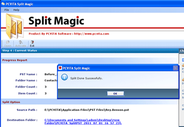 PST File Splitter Software Screenshot 1