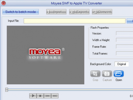 Moyea SWF to Apple TV Converter Screenshot 1