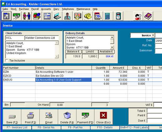 Ezi Accounting Software for business Screenshot 1