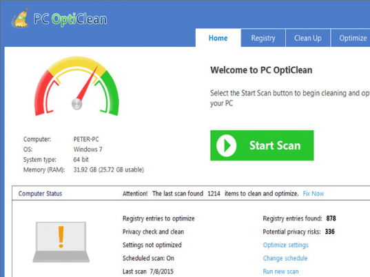 PC OptiClean Screenshot 1