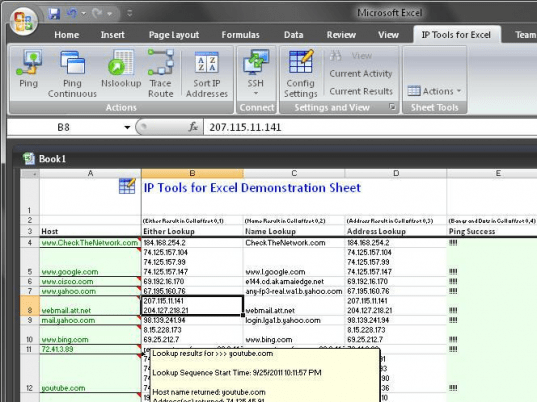 IP Tools for Excel Screenshot 1