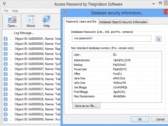 Access Password (TSAP) Screenshot 1