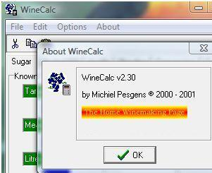 WineCalc Screenshot 1
