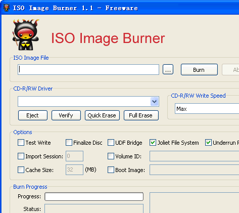 ISO Image Burner Screenshot 1