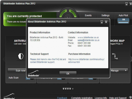 BitDefender Antivirus Screenshot 1
