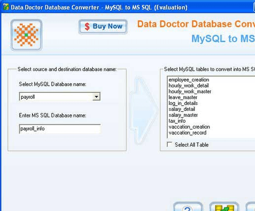 Migrate MySQL Database Screenshot 1