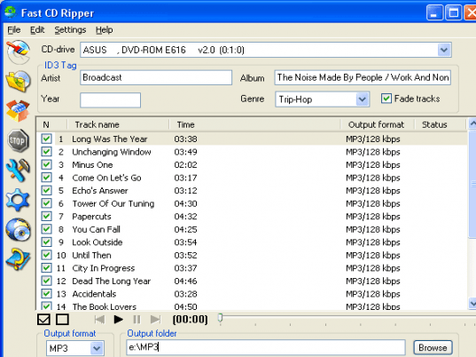 Fast CD Ripper Screenshot 1