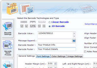 Barcode Label Maker Software Screenshot 1