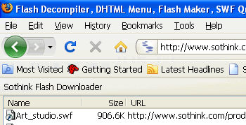 Flash Downloader for Firefox Screenshot 1