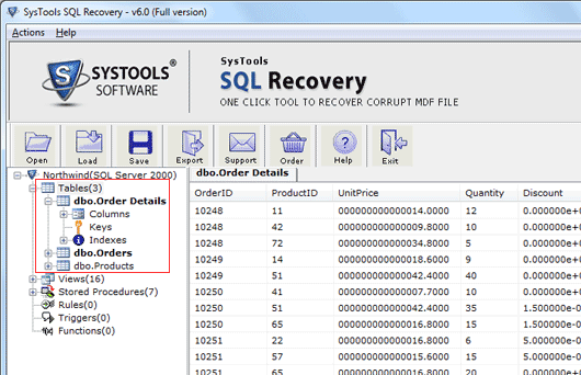 Recovery of SQL Server Screenshot 1