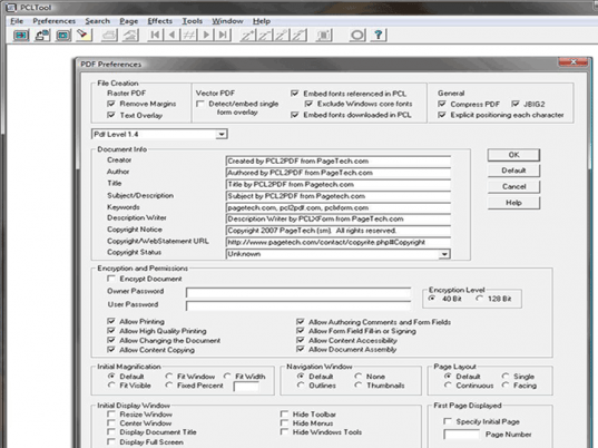 PCL to PDF - Option V 64-bit/64-bit .NET Screenshot 1