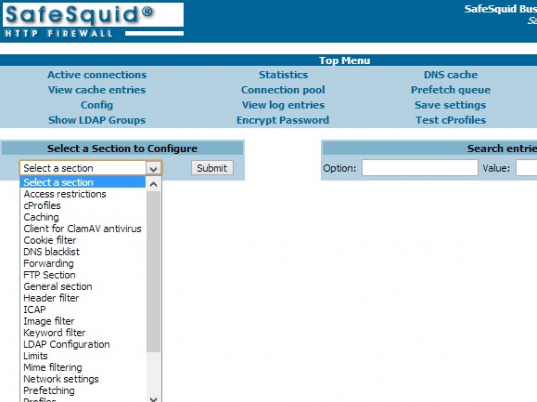 SafeSquid Business Edition 50 Screenshot 1