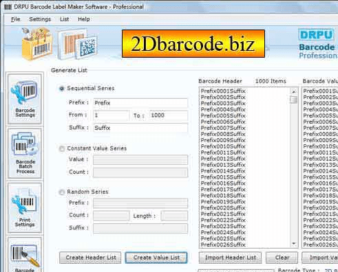 Codabar Barcode Generator Screenshot 1