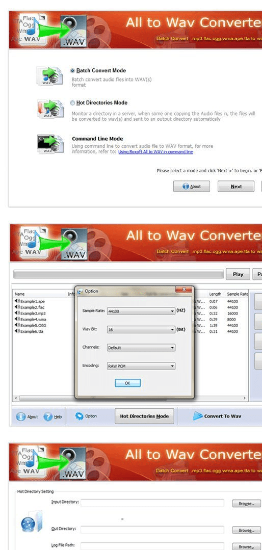 Boxoft All to Wav Converter Screenshot 1