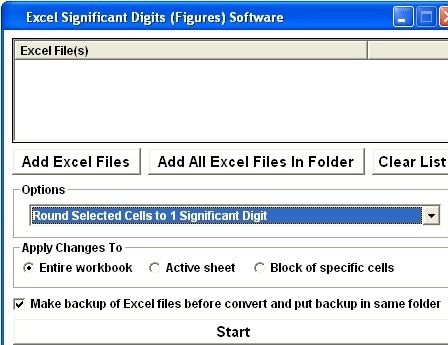 Excel Significant Digits (Figures) Software Screenshot 1
