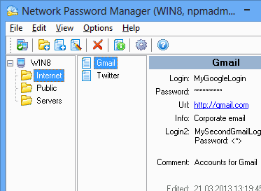 Network Password Manager Screenshot 1