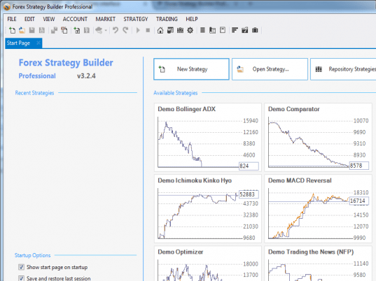 Forex Strategy Builder Professional Screenshot 1