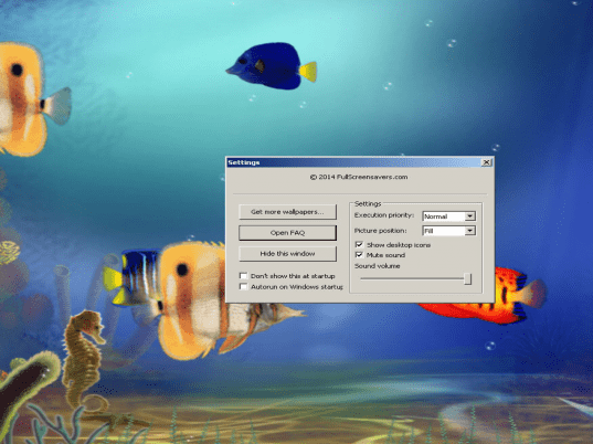 Animated Aquarium Wallpaper Screenshot 1