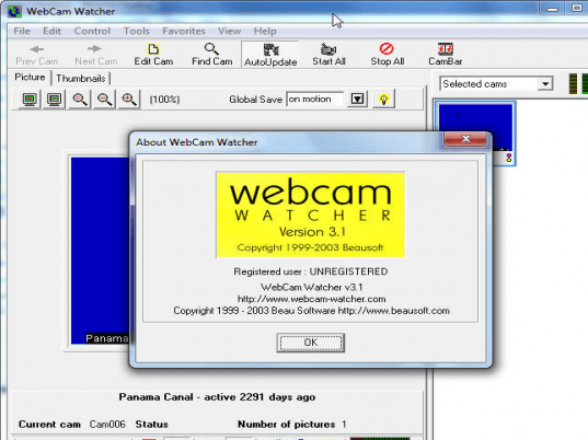Webcams Watcher Screenshot 1