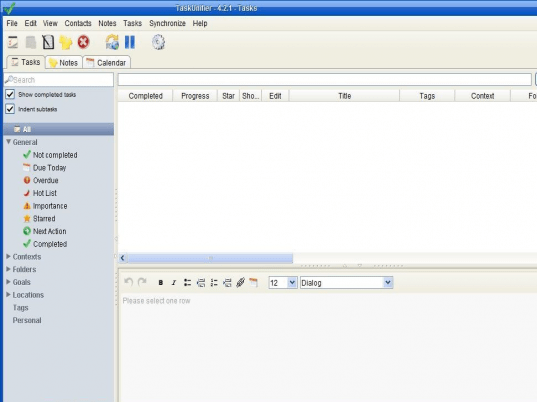 TaskUnifier Screenshot 1