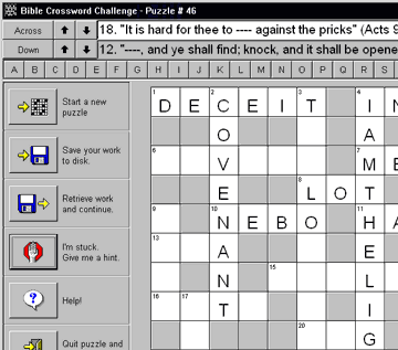 Bible Crossword Challenge Screenshot 1