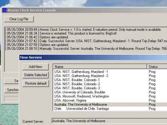 Atomic Clock Service Screenshot 1