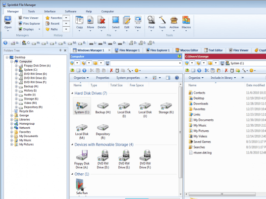 Sprintbit File Manager Screenshot 1