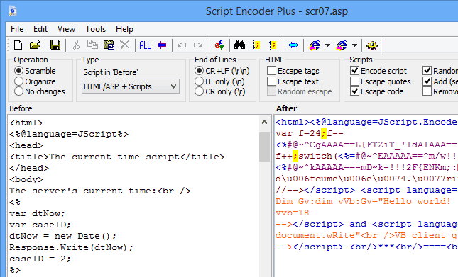 Scripts Encryptor (ScrEnc) Screenshot 1