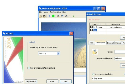 Webcam Uploader 2004 Screenshot 1