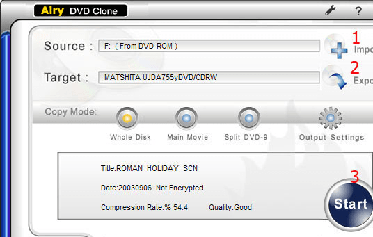 123 DVD Clone Screenshot 1