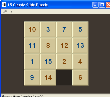 15 Classic Slide Puzzle Screenshot 1