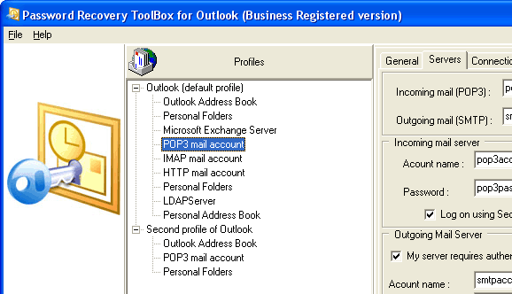 Password Recovery Toolbox for Outlook Screenshot 1