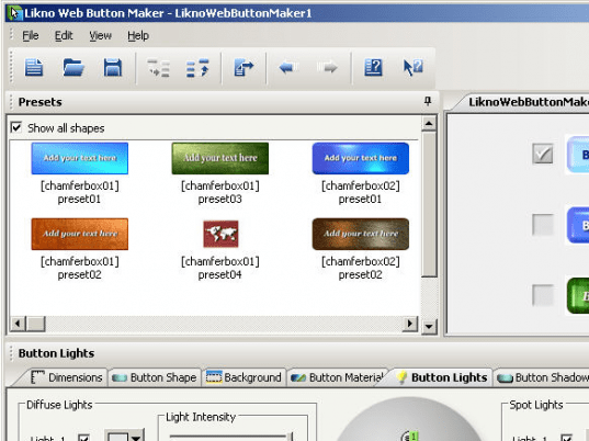 Likno Web Button Maker Free Screenshot 1