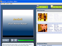 AnvSoft iPod Movie Maker Screenshot 1
