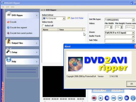 DVD2AVI Ripper Screenshot 1