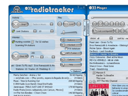 Internet Web Radio Recorder Radiotracker Screenshot 1