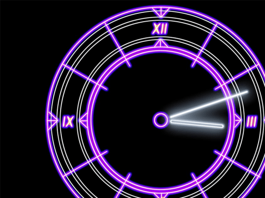 Luminescent Clock ScreenSaver Screenshot 1