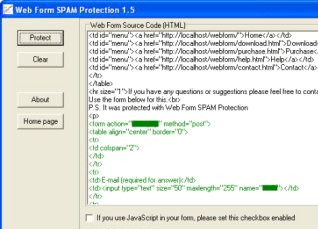 Web Form SPAM Protection Screenshot 1