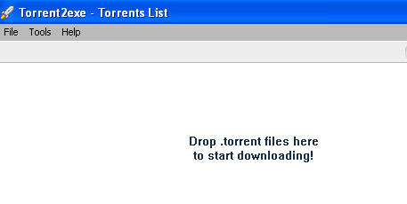 Torrent2Exe Screenshot 1