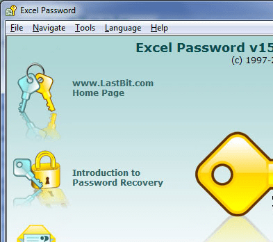 LastBit Excel Password Recovery Screenshot 1