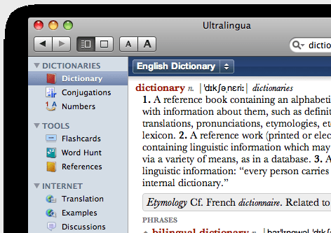 Ultralingua English Dictionary & Thesaurus Screenshot 1