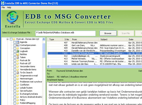 Convert EDB to MSG Screenshot 1