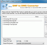 DWF to DWG Converter 2010.8 Screenshot 1