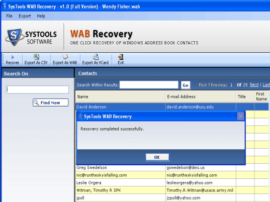 OE WAB Repair Screenshot 1