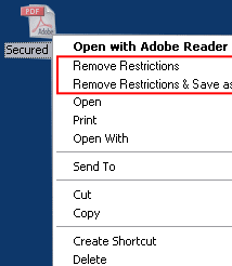 A-PDF Restrictions Remover Screenshot 1