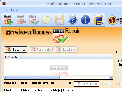 SysInfoTools Pptx Repair Screenshot 1