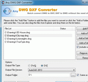 DWG to DXF Converter 2011.1 Screenshot 1