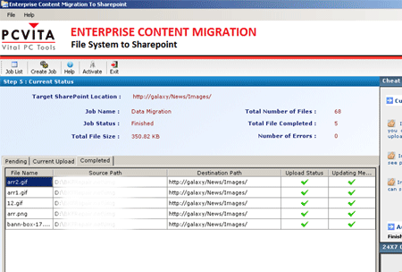 Tool for SharePoint Migration Screenshot 1